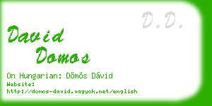 david domos business card